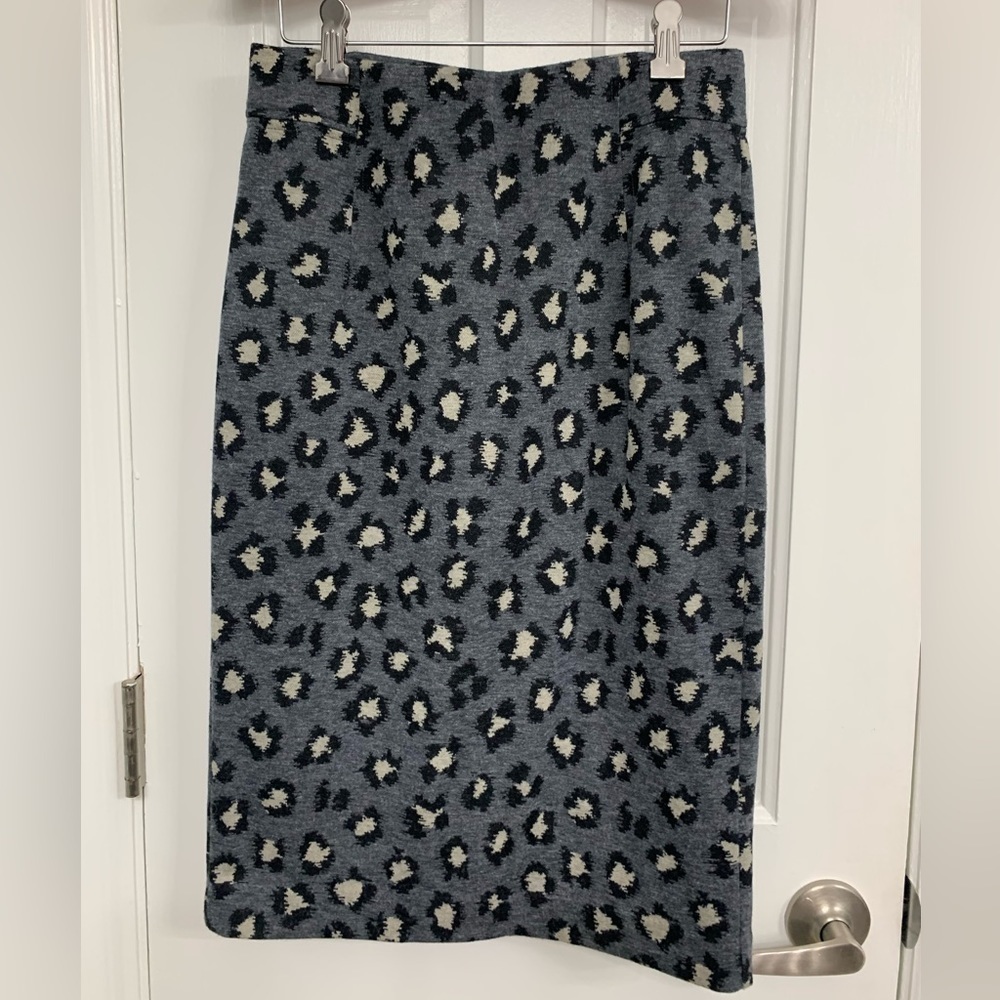 Loft Pencil Skirt Animal Print Size Small Mob Wife Boho Eclectic Grandpa